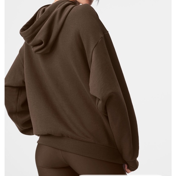 Brand New with Tags! Alo Accolade Hoodie-Espresso-Size XL - Picture 2 of 15